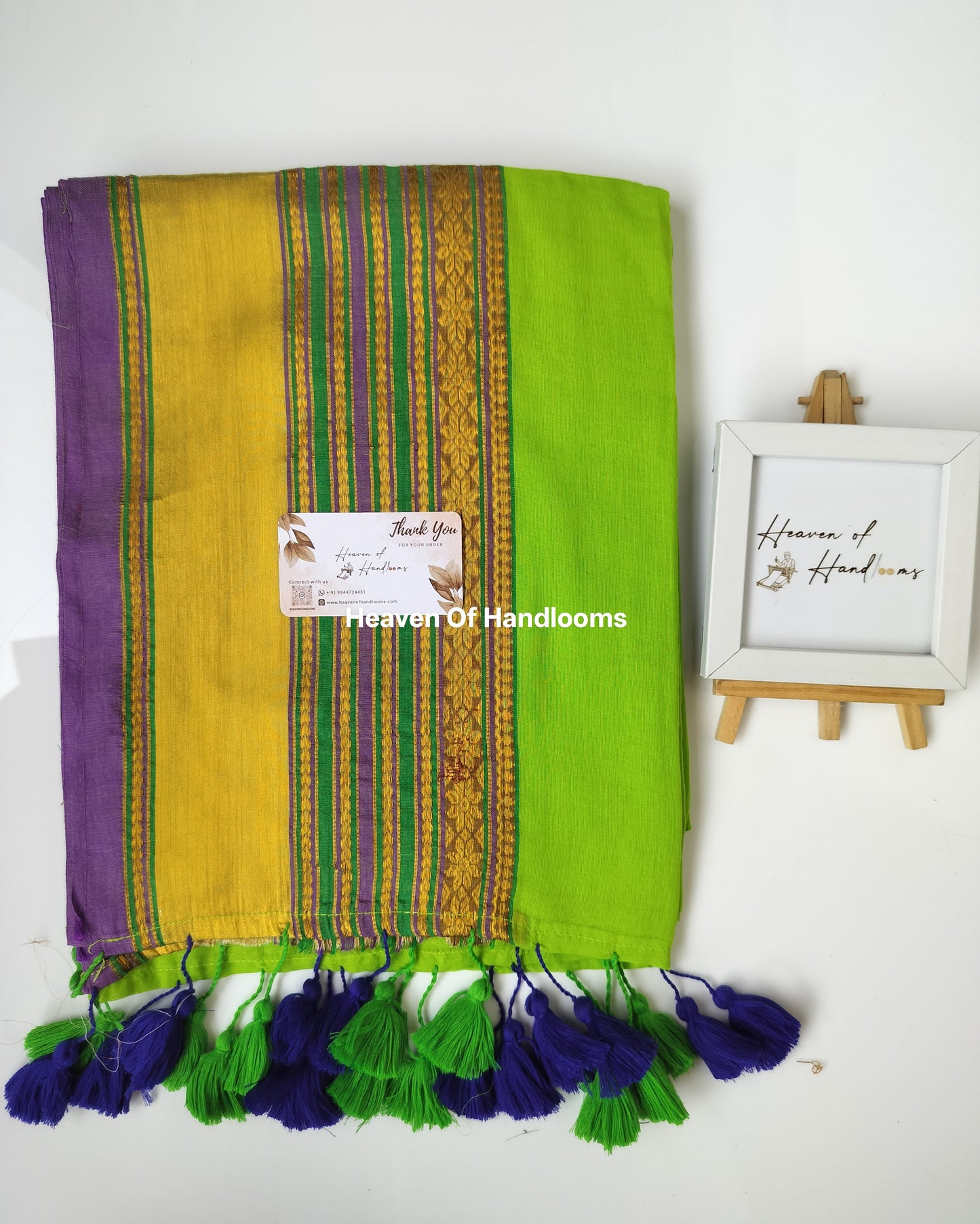 Festive Saree - Parrot Kanchi