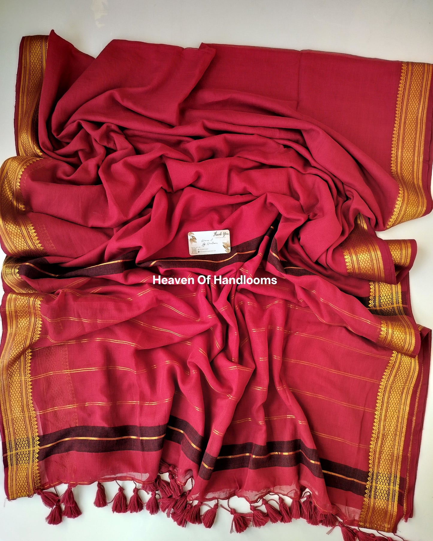Festive Saree - Maroon Kanchi