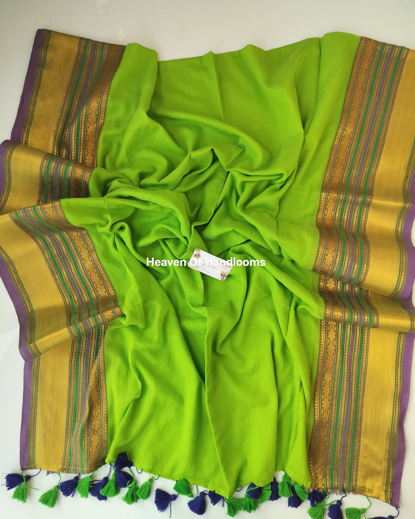 Festive Saree - Parrot Kanchi
