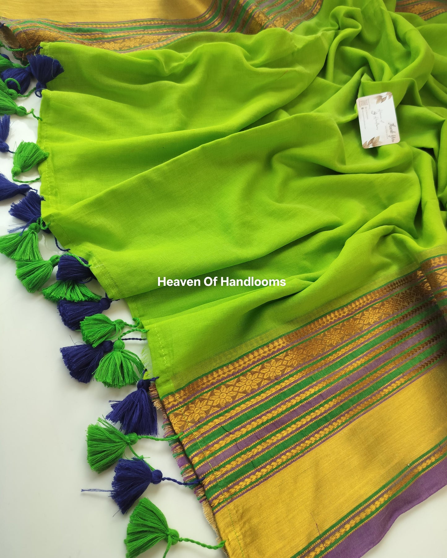 Festive Saree - Parrot Kanchi