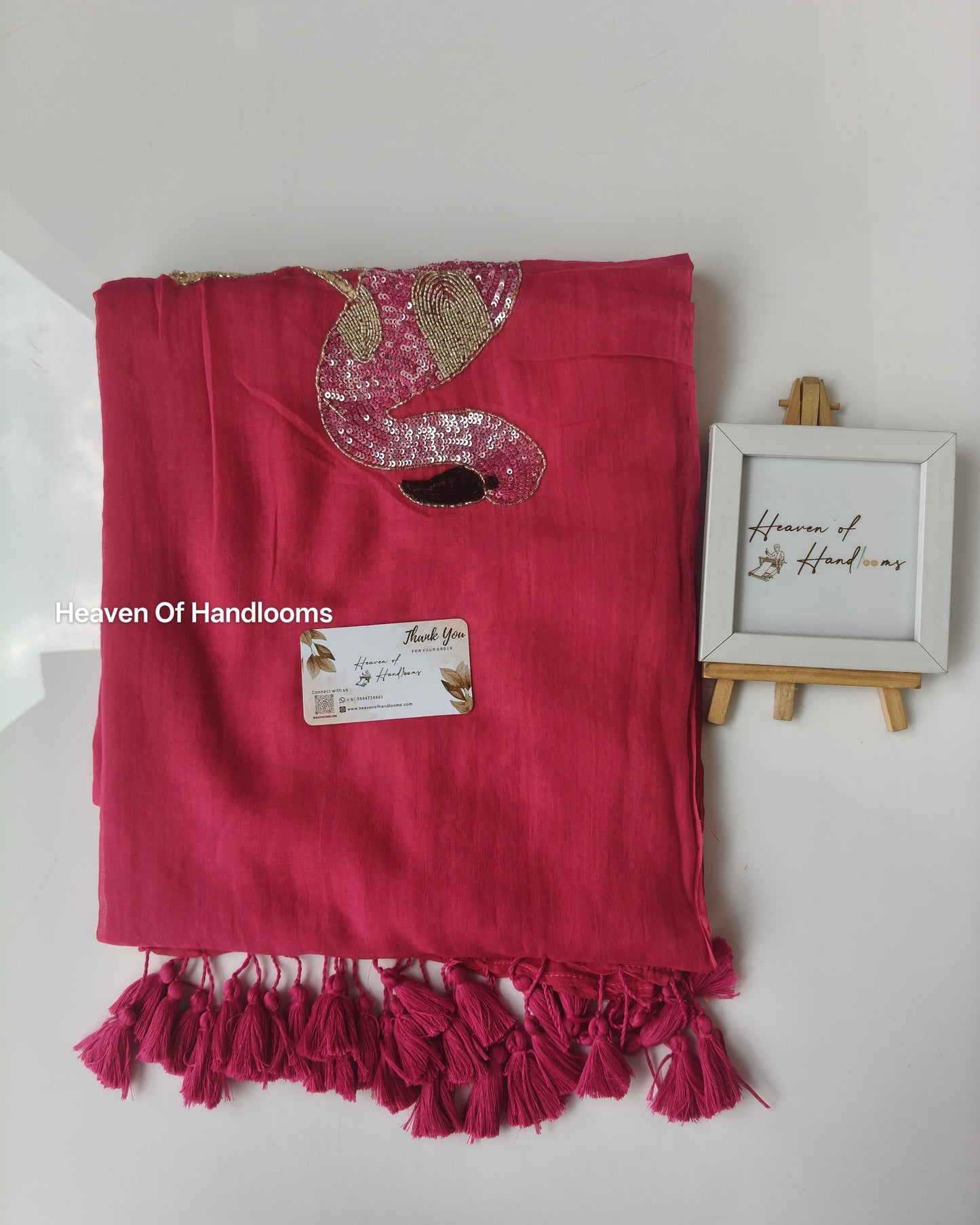 Premium Hand Stitch - Dark Pink Flamingo