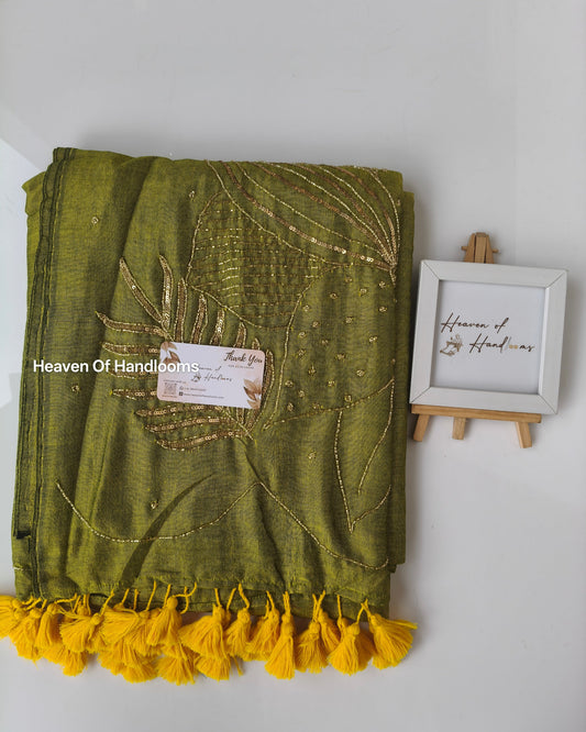 Premium Hand Stitch - Olive Designer