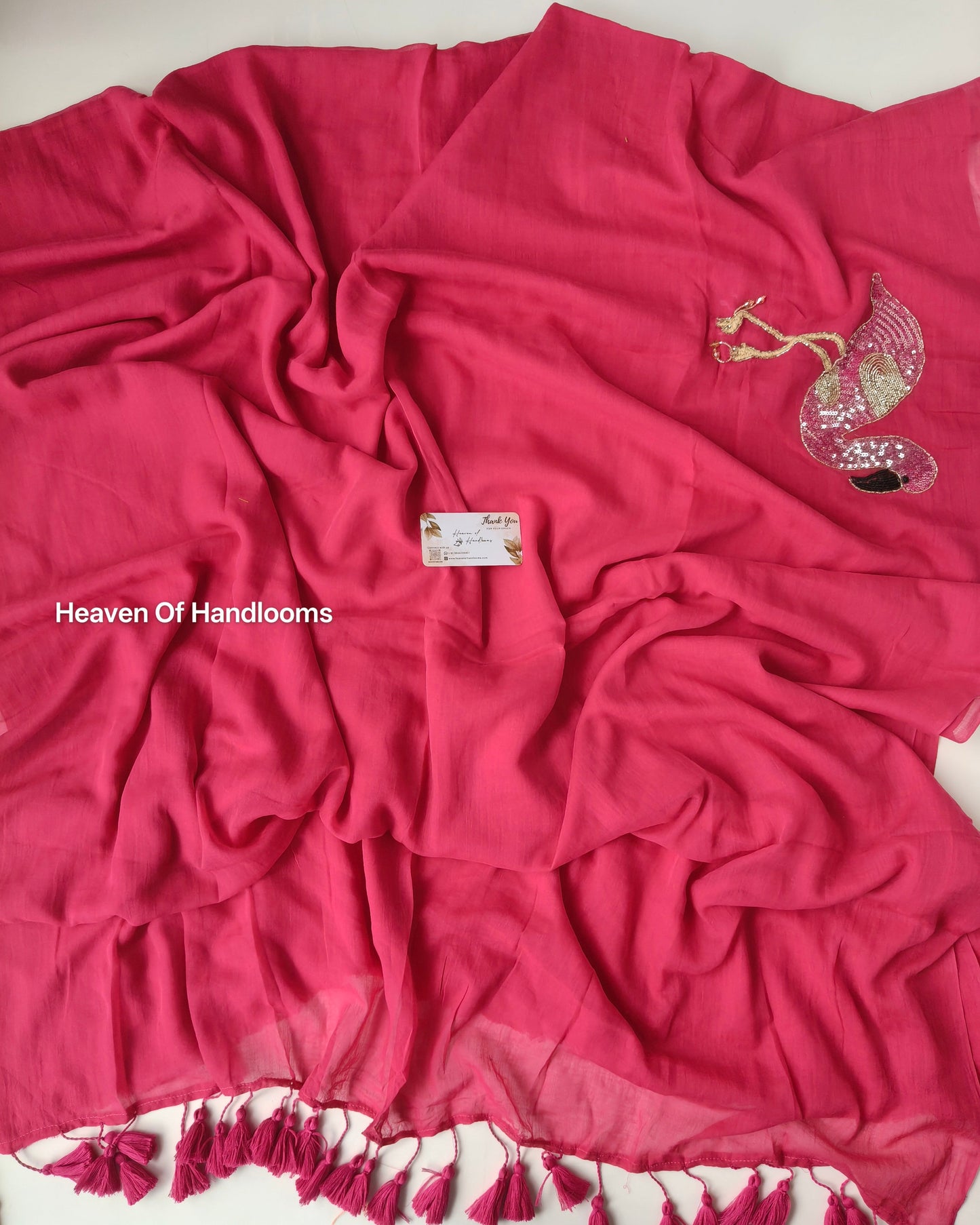 Premium Hand Stitch - Dark Pink Flamingo