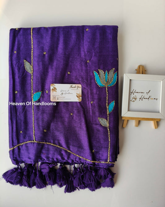 Premium Hand Stitch - Purple Katdana