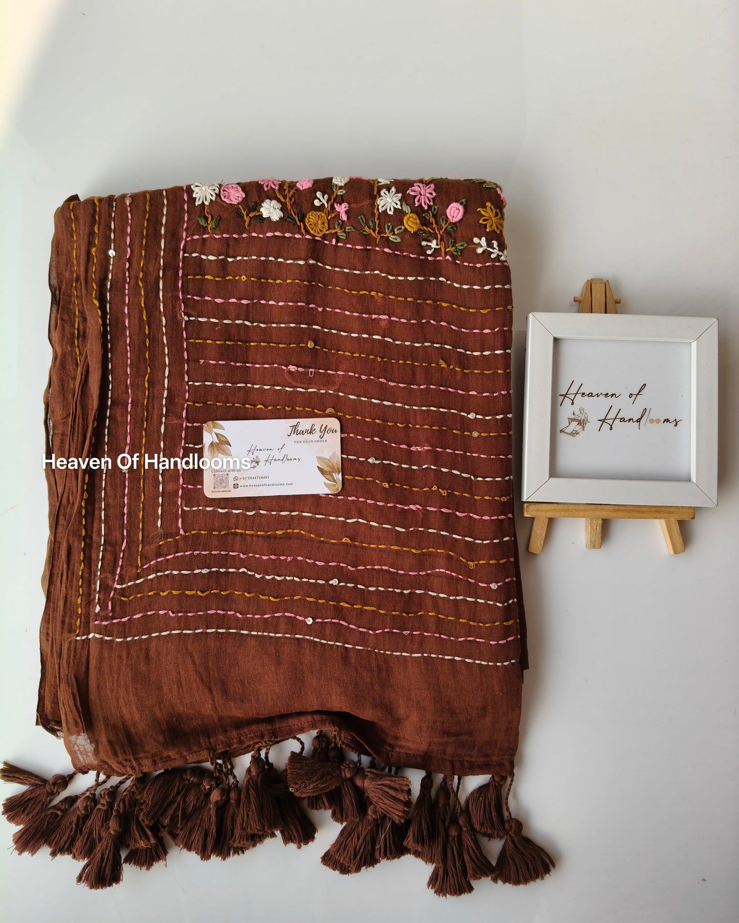 Premium Hand Stitch - Brown Bullion