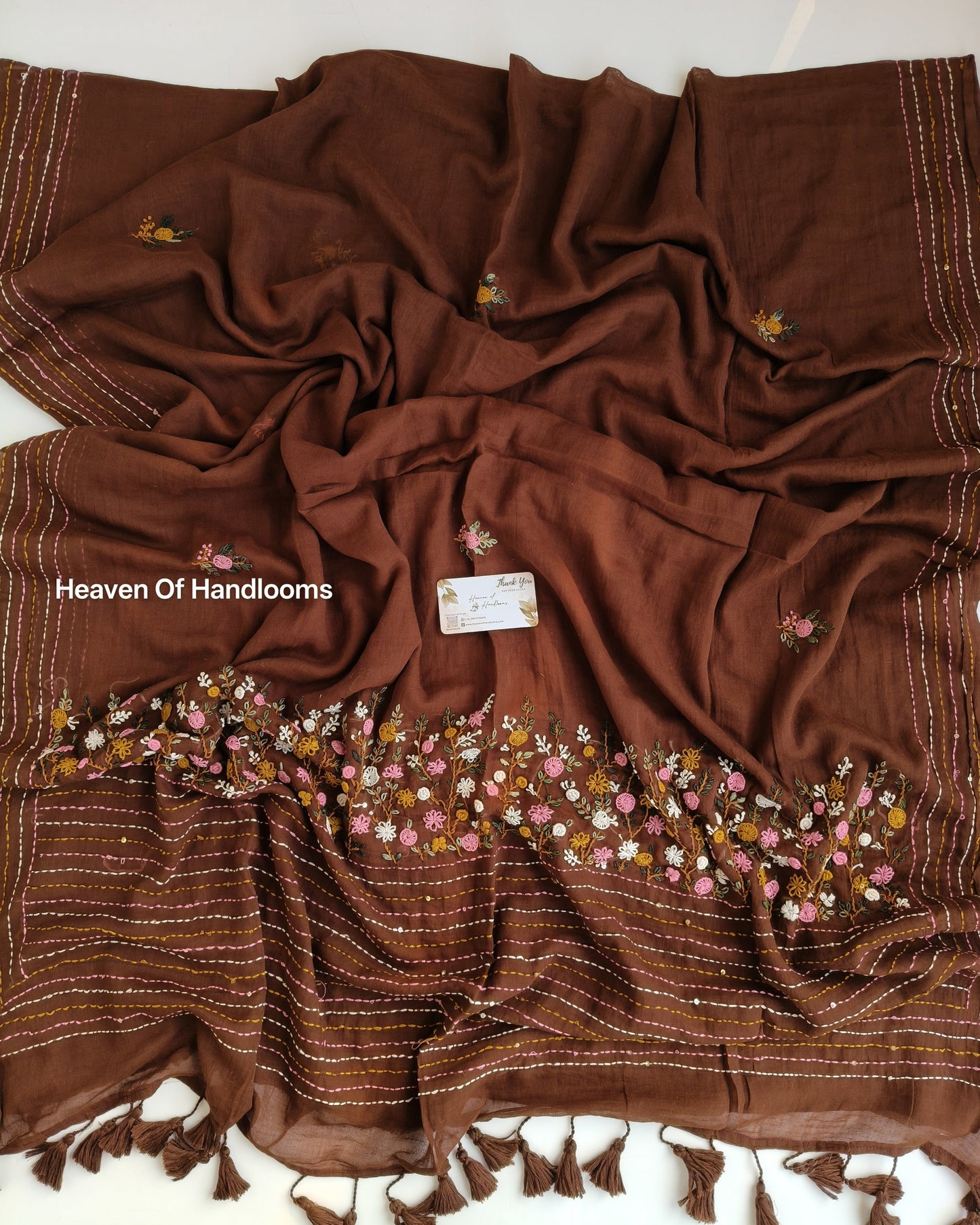 Premium Hand Stitch - Brown Bullion