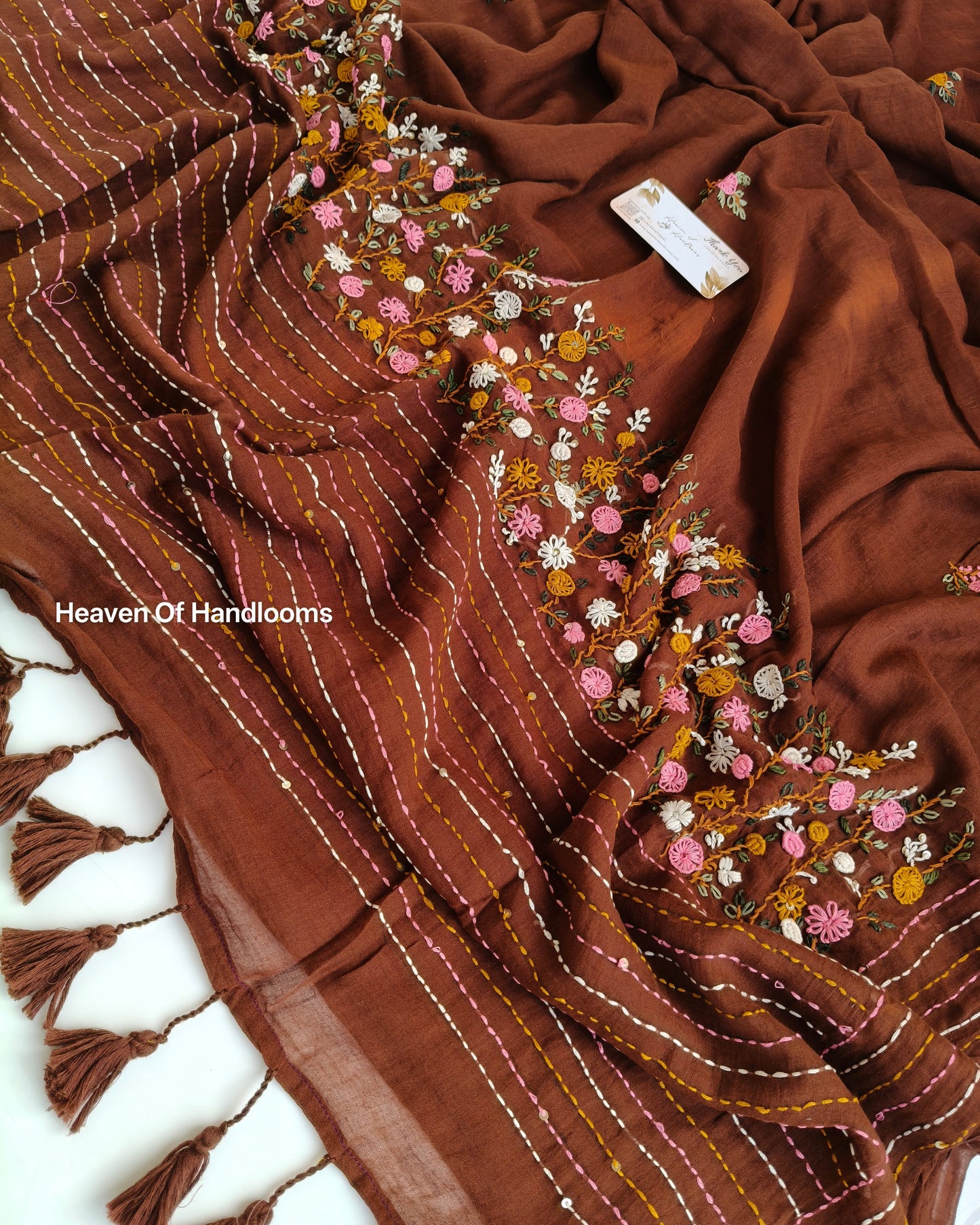 Premium Hand Stitch - Brown Bullion