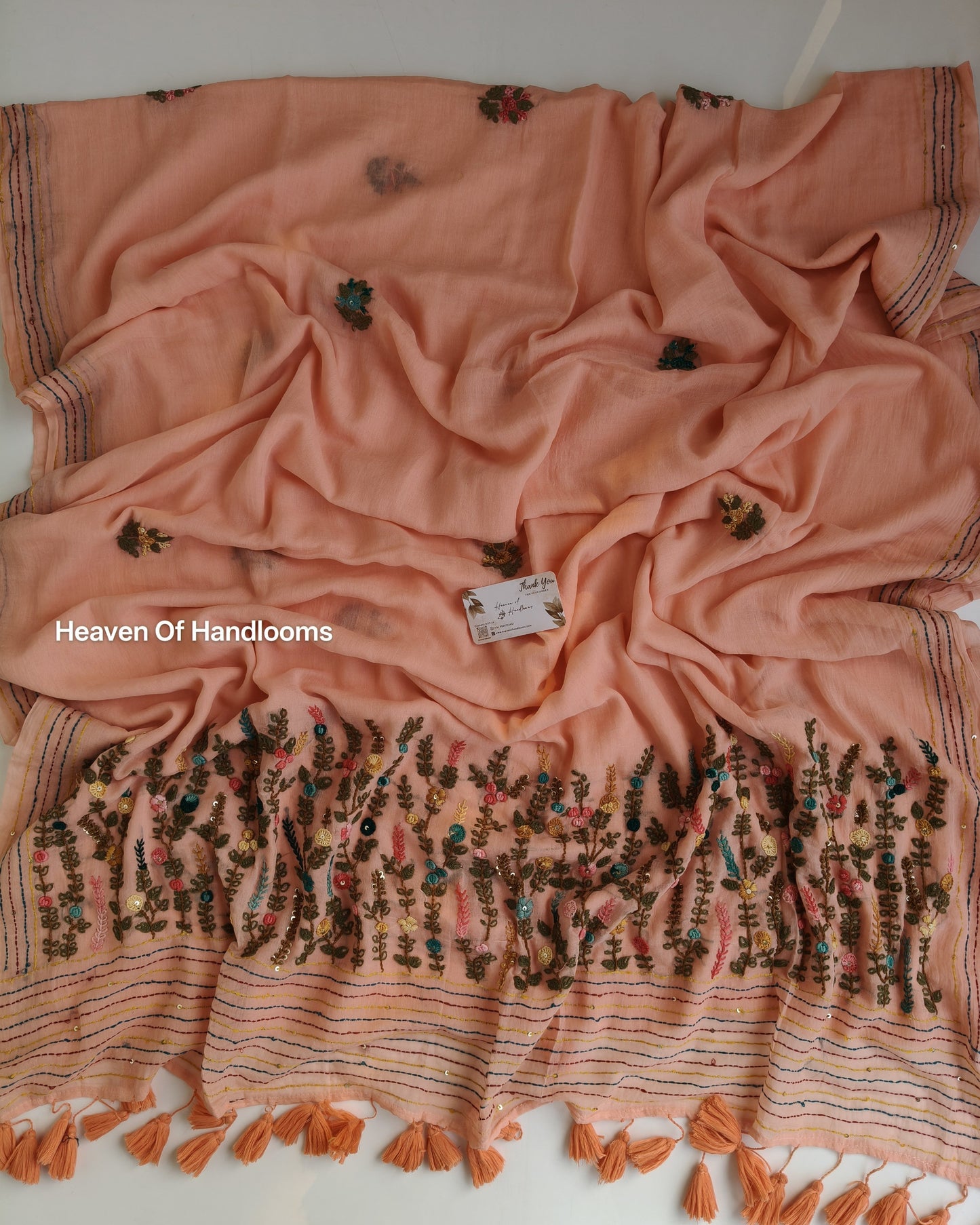 Premium Hand Stitch - Peach Bullion