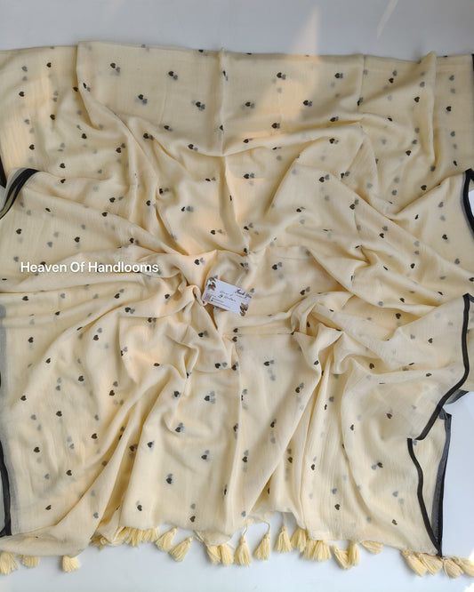 Printed Saree - Butter Heart