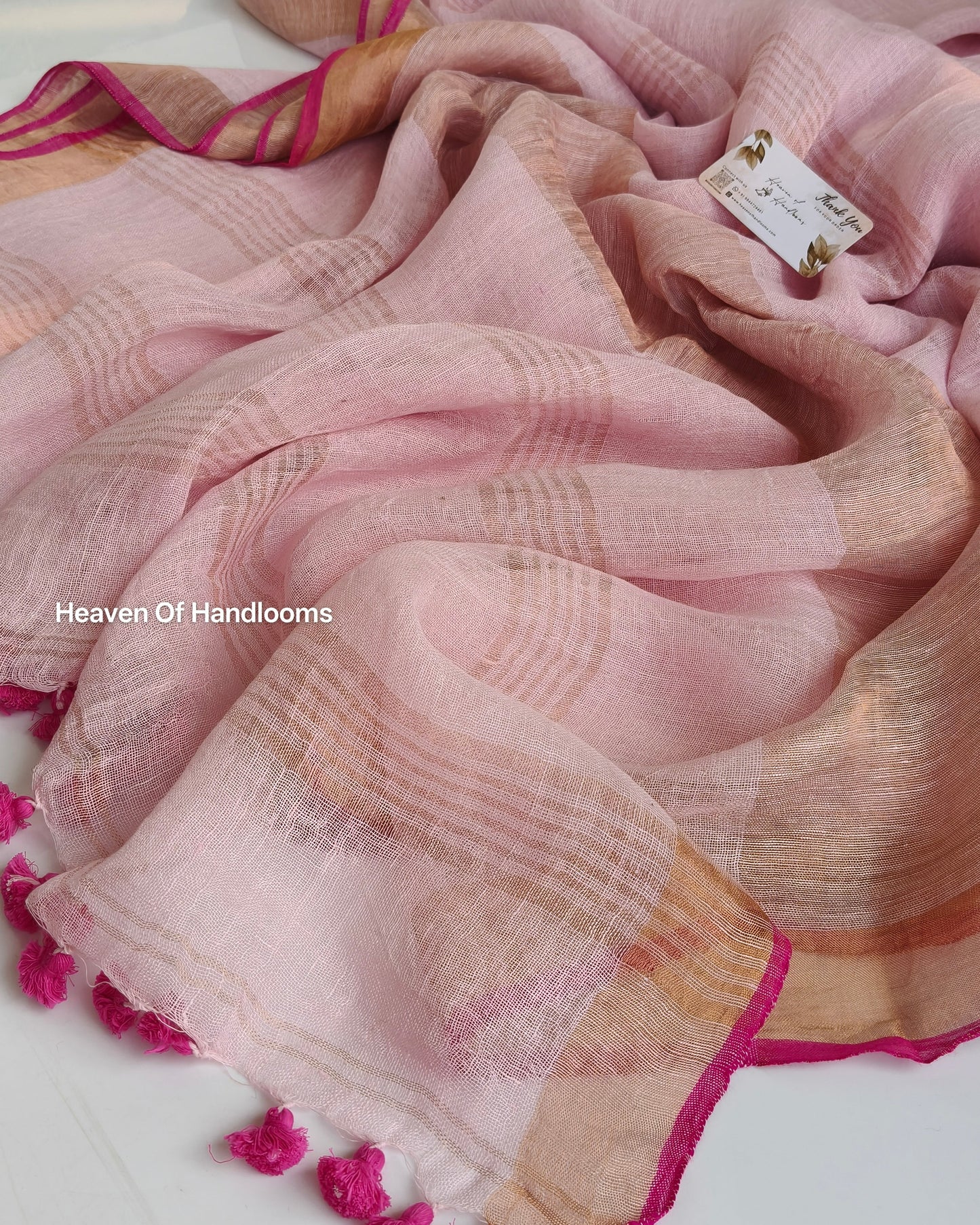 Linen by Linen - Pink Border