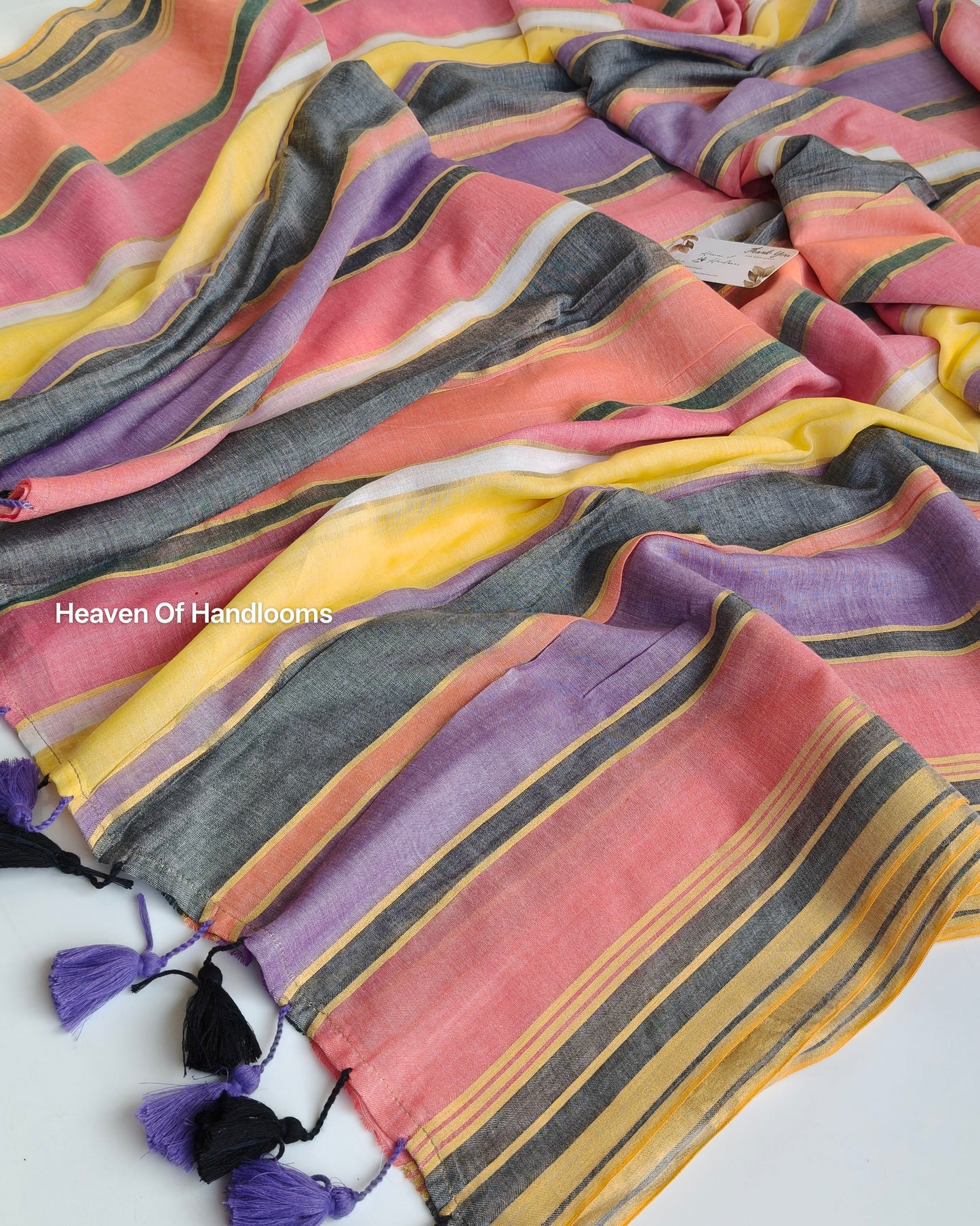 Festive Saree - Candy Stripe