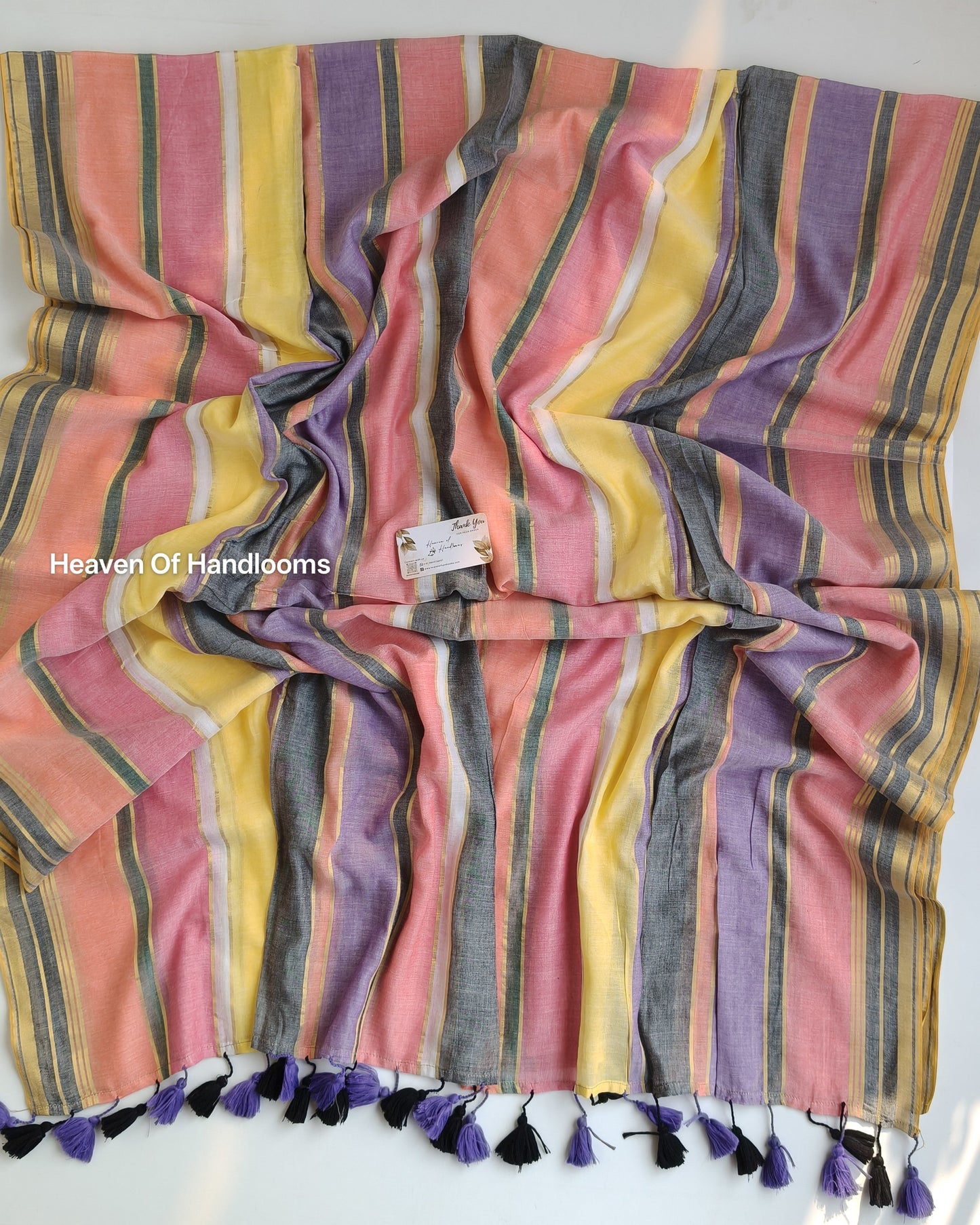 Festive Saree - Candy Stripe