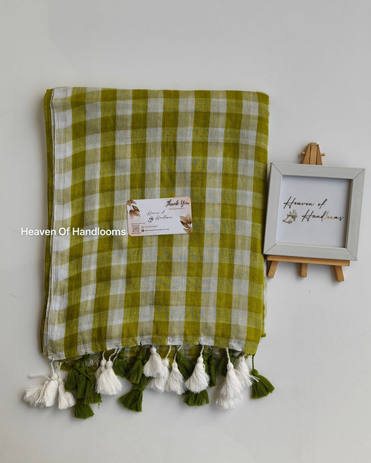 Corporate Choice  - Olive White Check