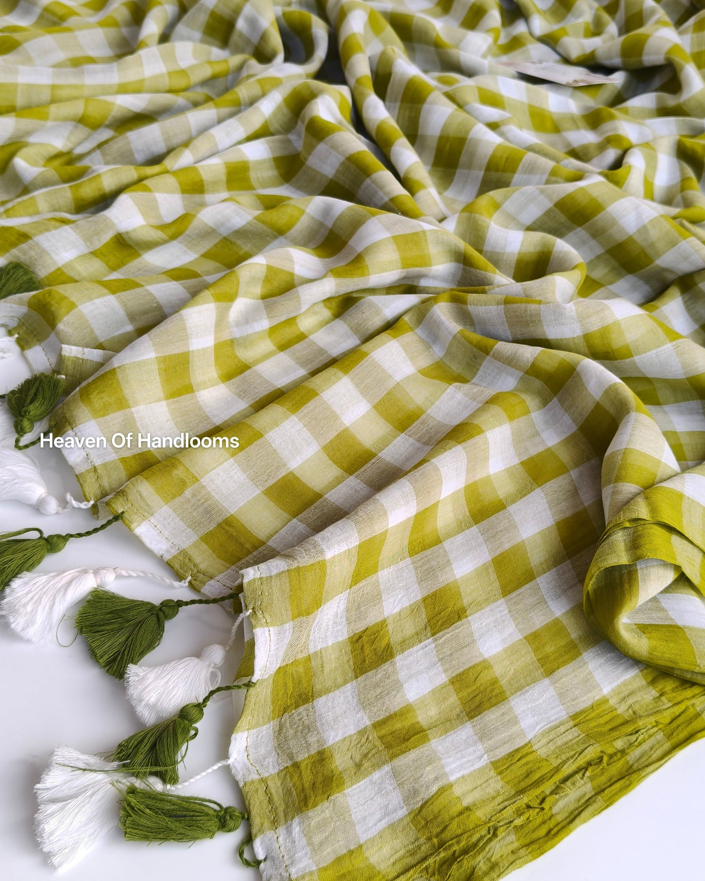 Corporate Choice  - Olive White Check
