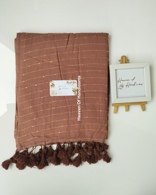 Contemporary Saree - Light Choco Jonaki