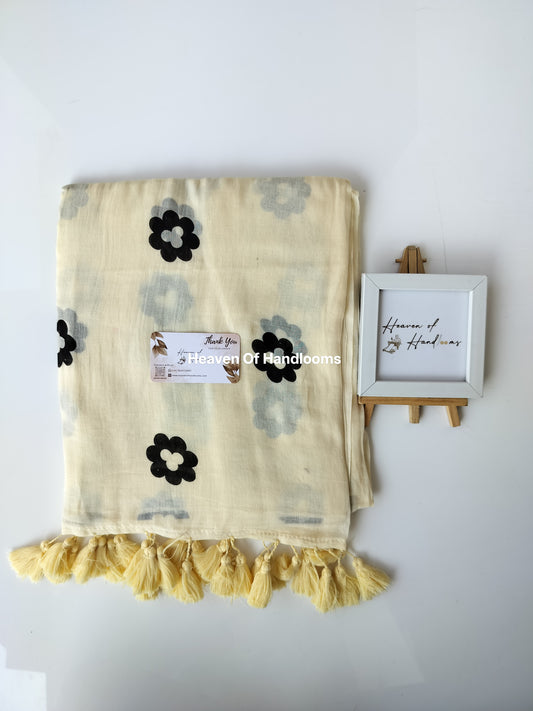 Printed Saree - Flower