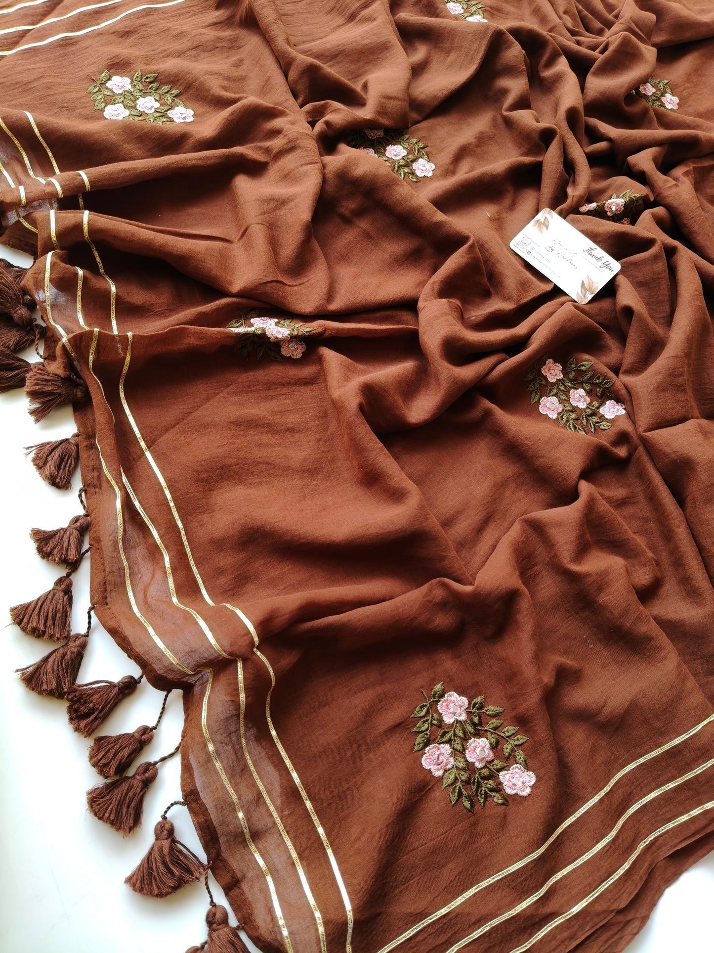 Festive Saree - Choco Flower Yellow