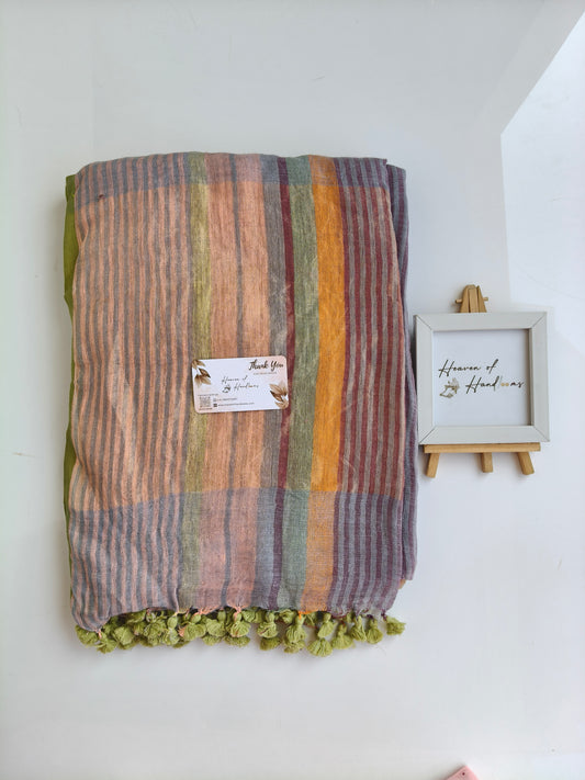 Linen by Linen - Green Tassels