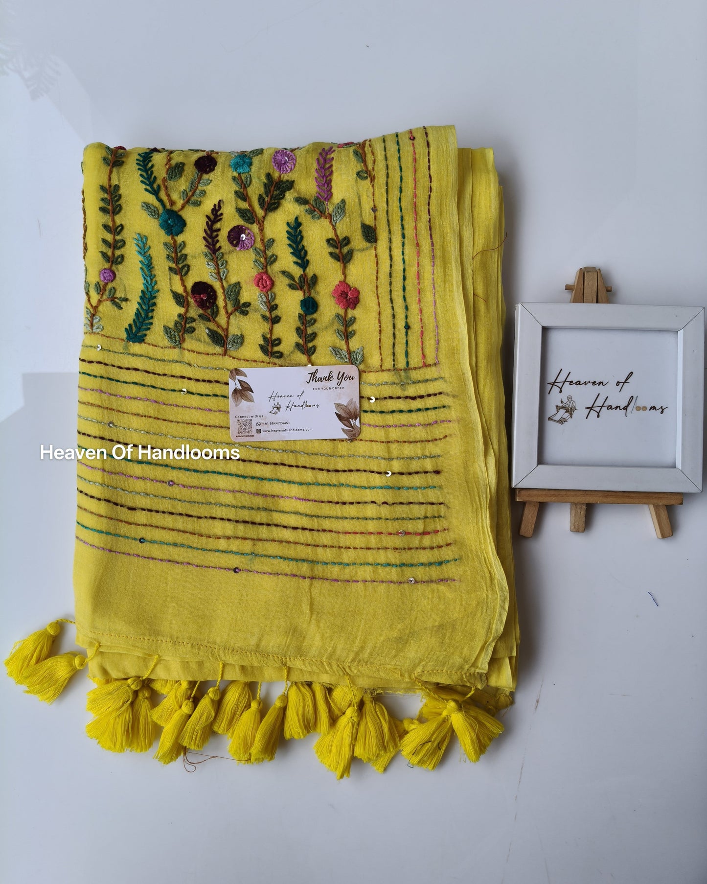 Premium Hand Stitch - Yellow Bullion