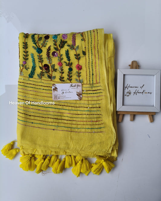 Premium Hand Stitch - Yellow Bullion