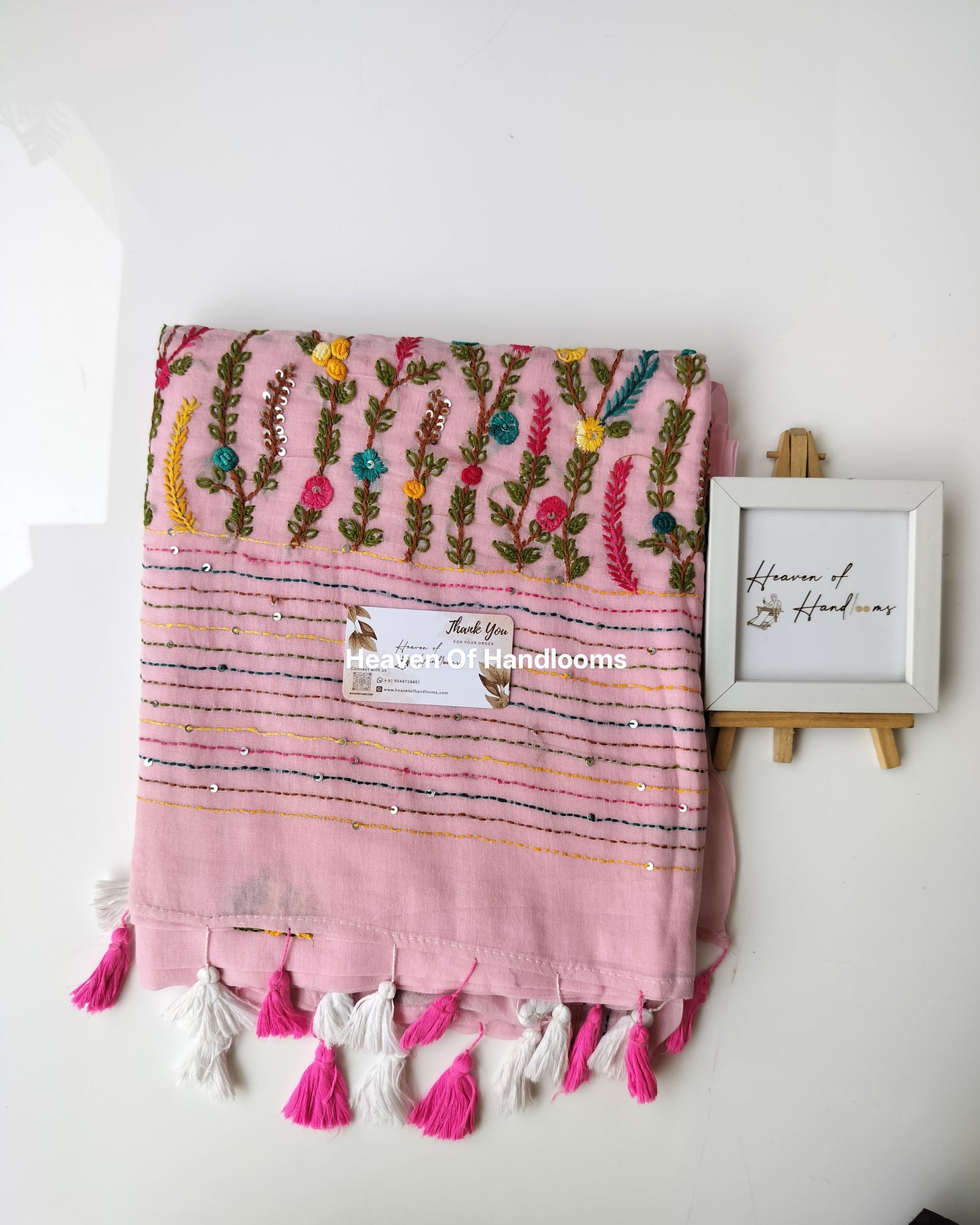 Premium Hand Stitch - Pink Bullion