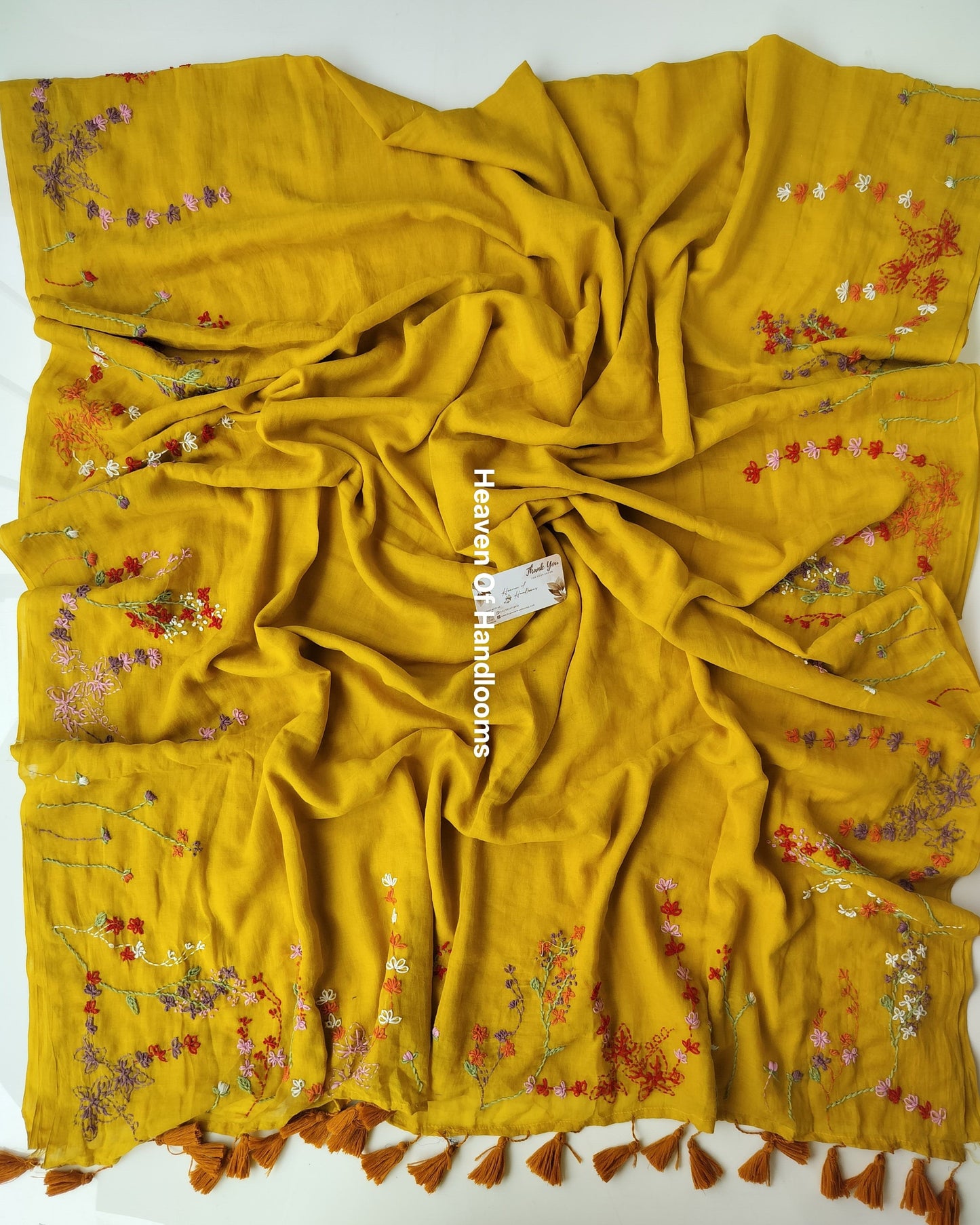 Premium Hand Stitch - - Mustard Yellow Trish