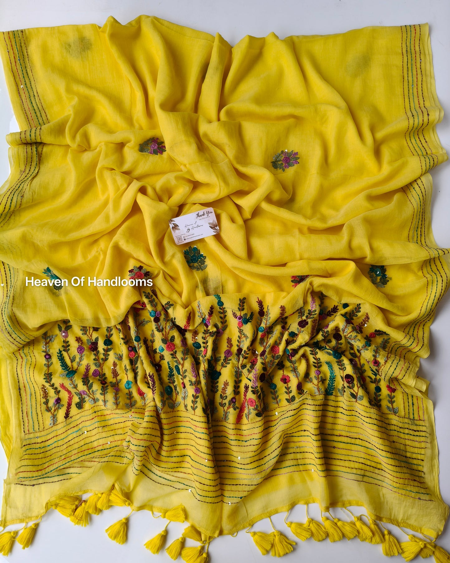 Premium Hand Stitch - Yellow Bullion