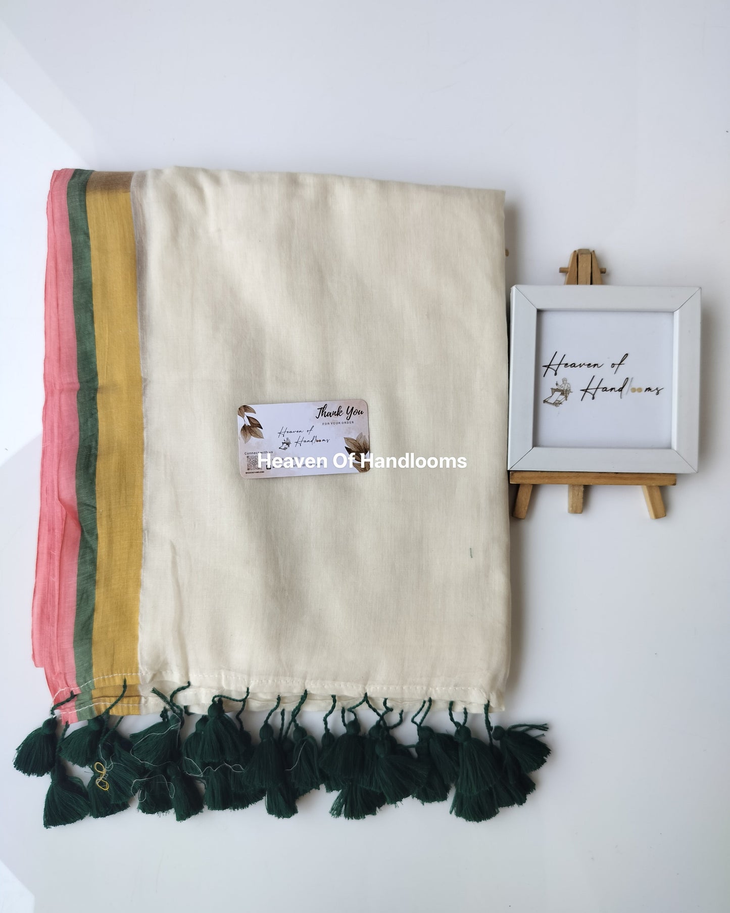 Onam-Vishu Saree -Peachy Border