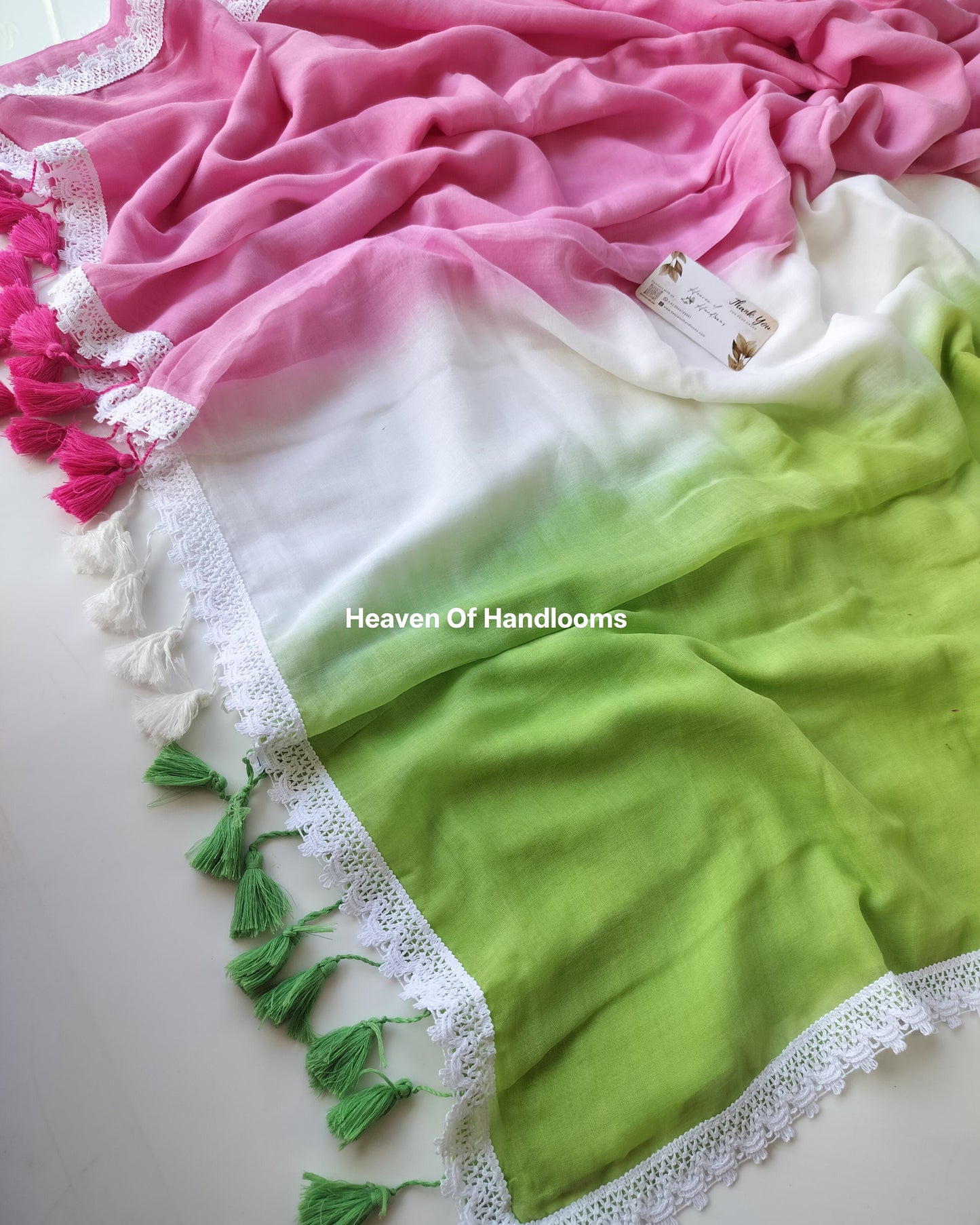 Festive Saree - Tie & Dye Lace