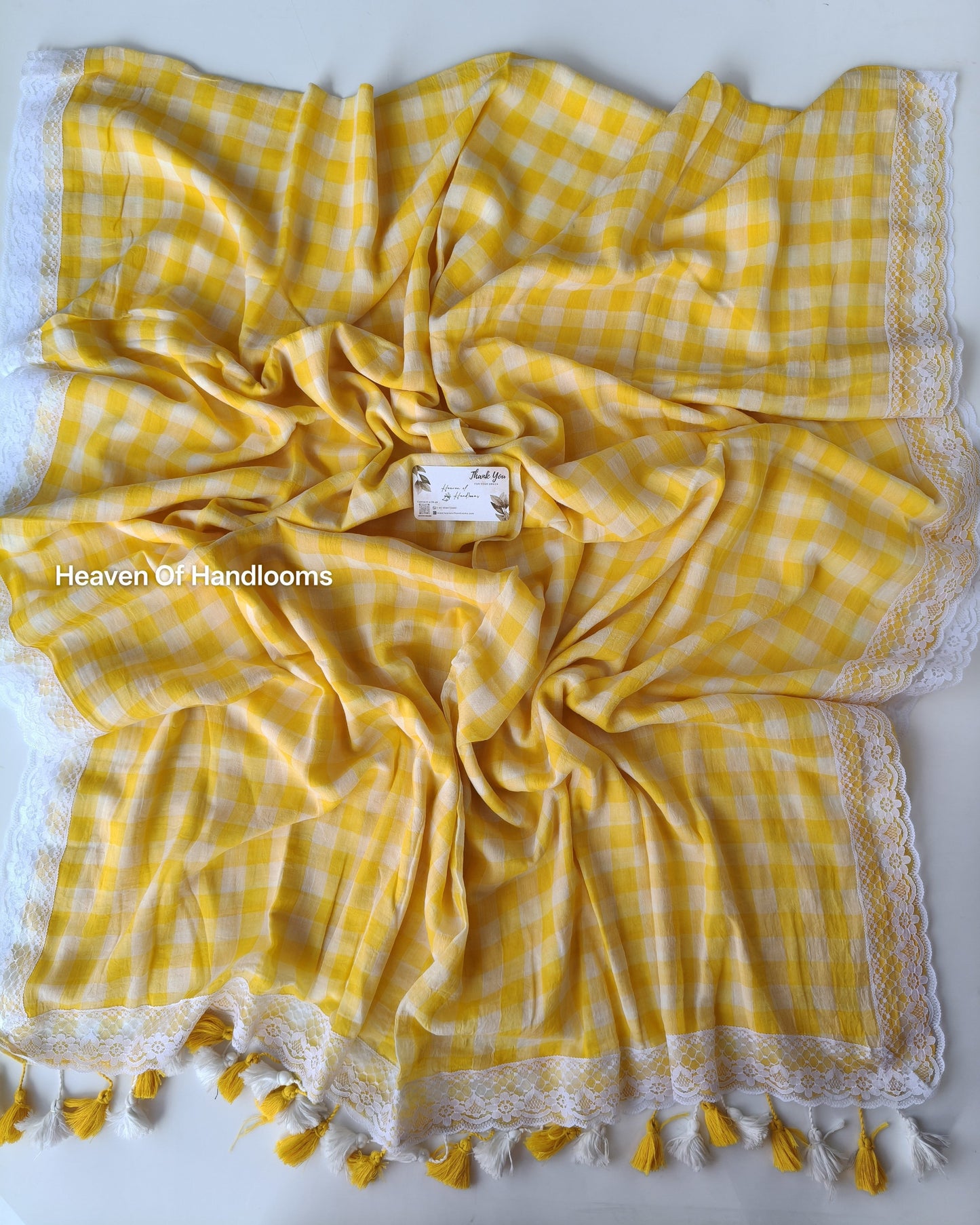 Festive Saree -  Plumeria Lace