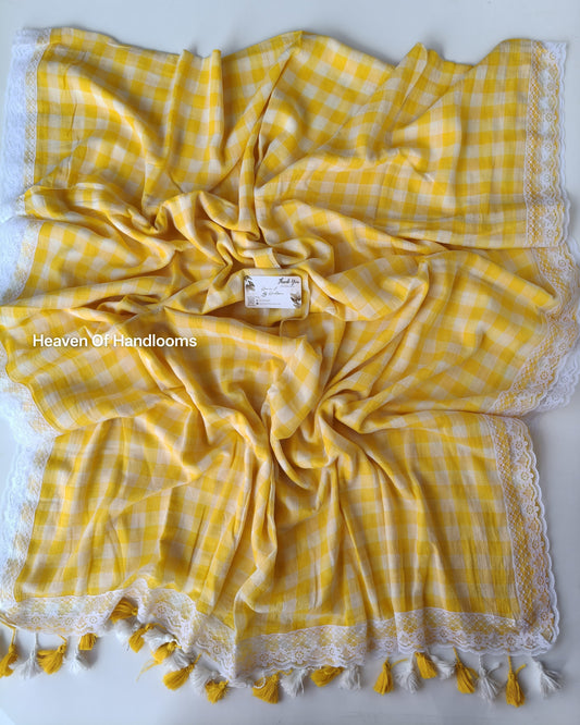Festive Saree -  Plumeria Lace