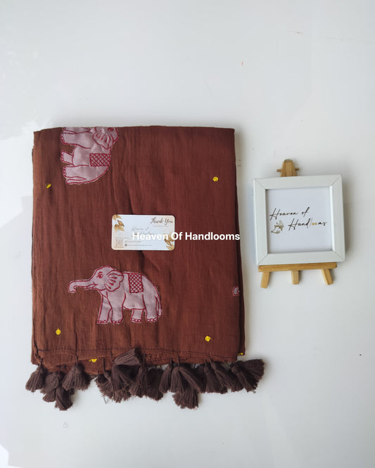Premium Hand Stitch - Elephant Gini Brown