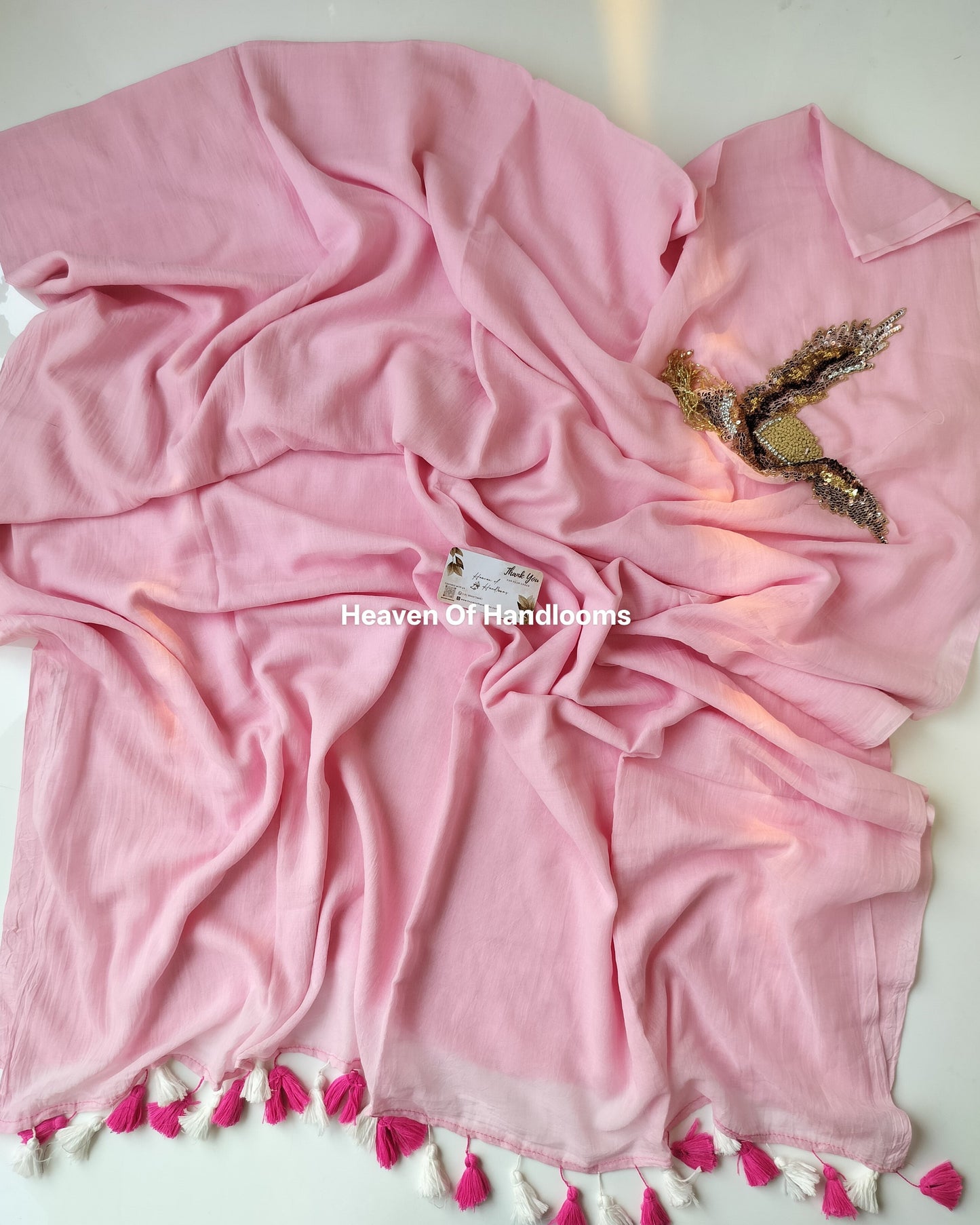 Premium Hand Stitch - Pink Eagle