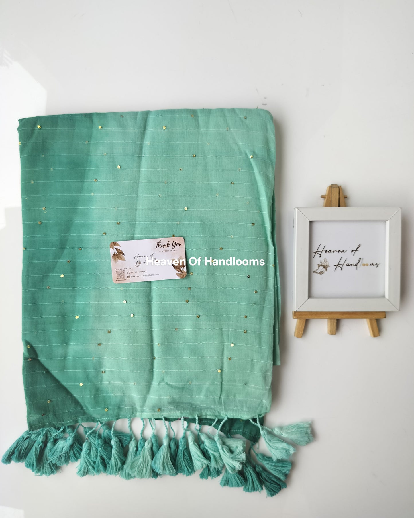 Contemporary Saree - Sea Tri Color Jonaki
