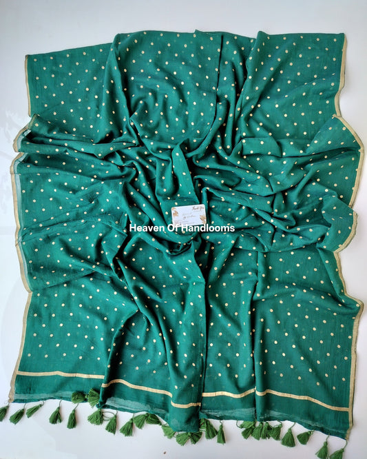 Printed Saree -  Green