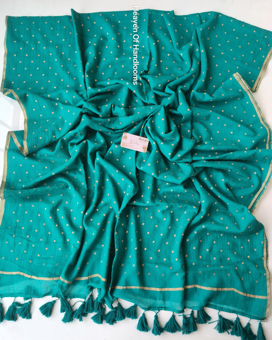 Printed Saree -  Spring Blue