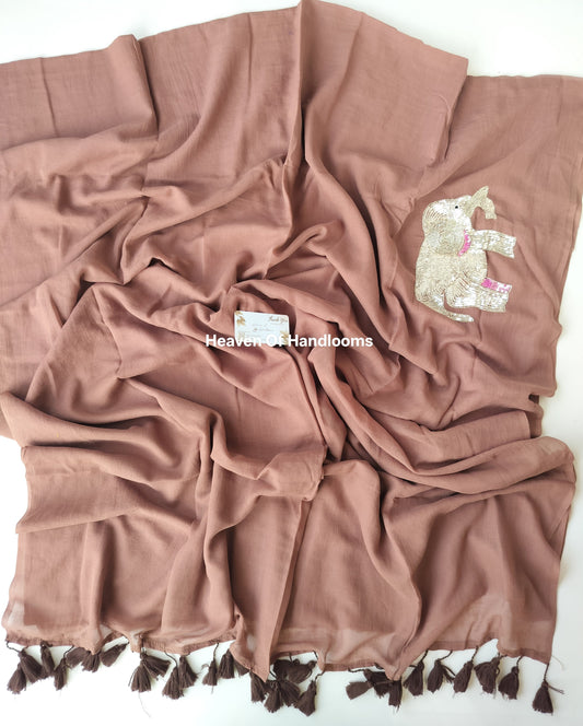 Premium Hand Stitch - Choco Elephant