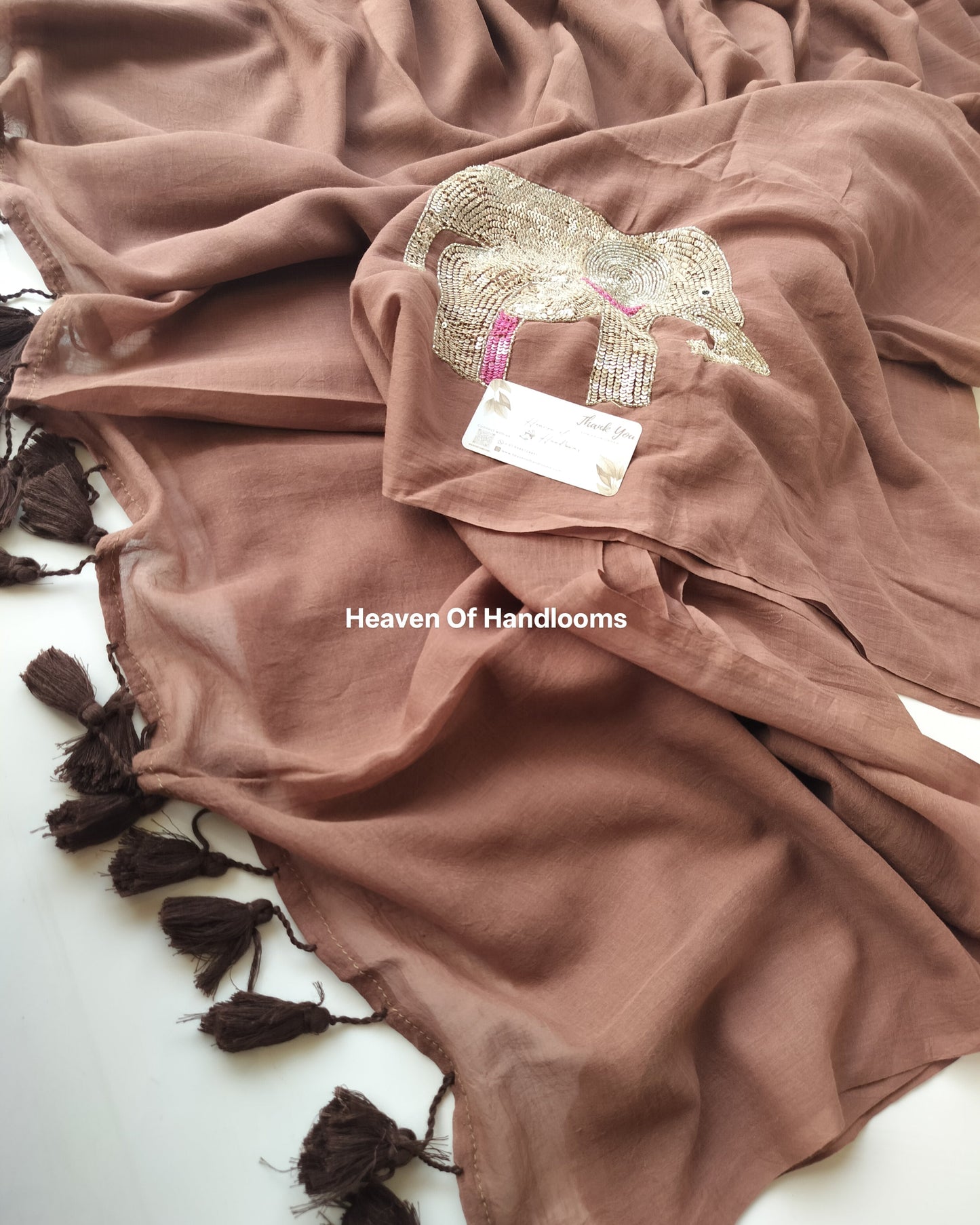 Premium Hand Stitch - Choco Elephant
