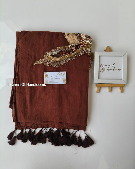 Premium Hand Stitch - Brown Eagle
