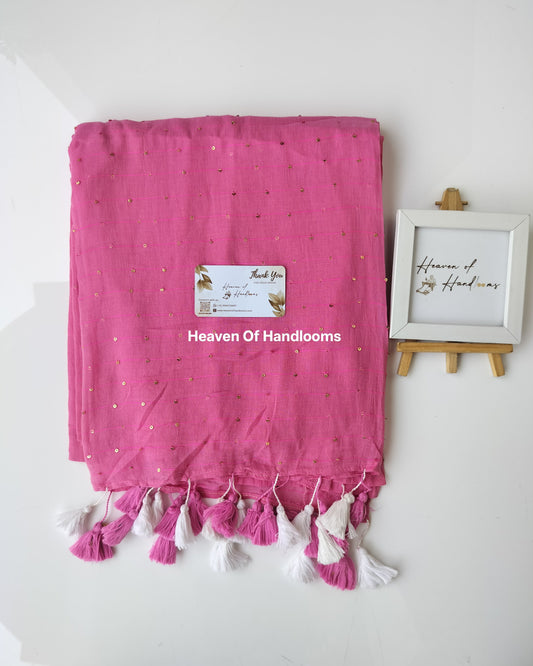 Contemporary Saree - Pink Jonaki
