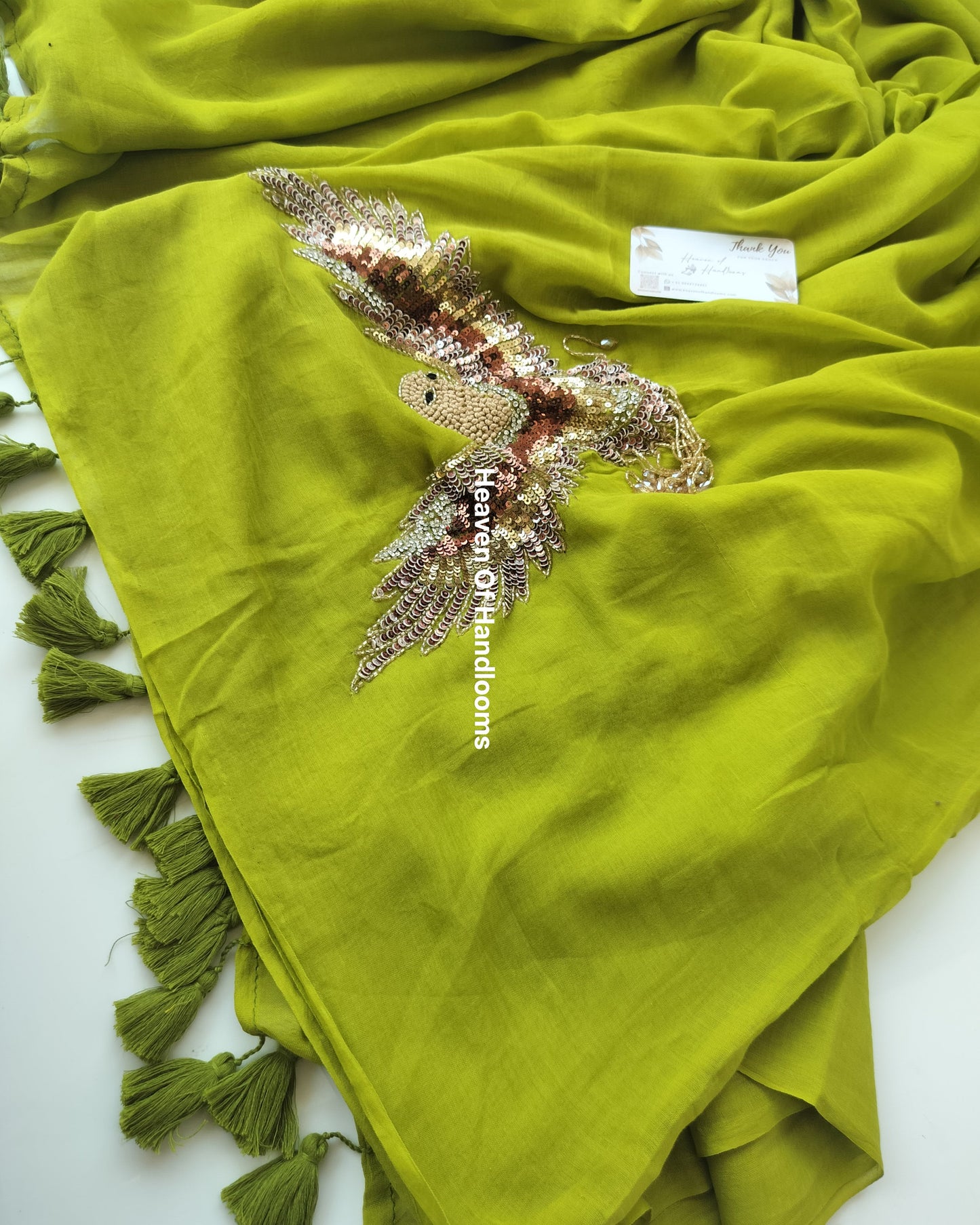 Premium Hand Stitch - Mehndi Eagle