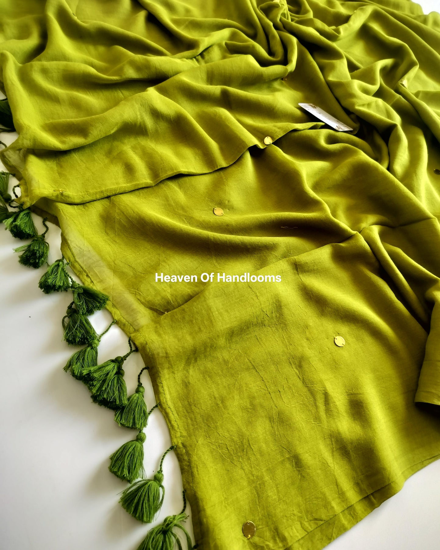 Festive Saree - Mehndi Gini