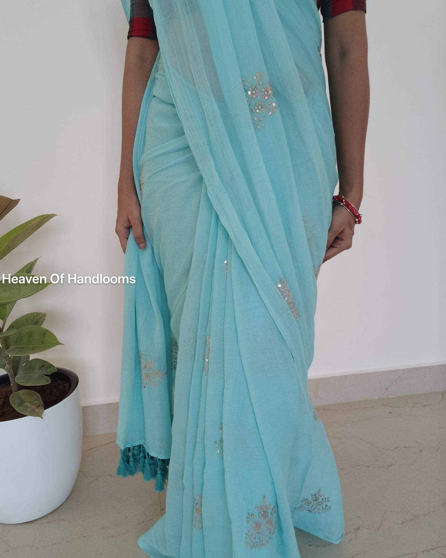 Festive Saree - Sky Rangoli