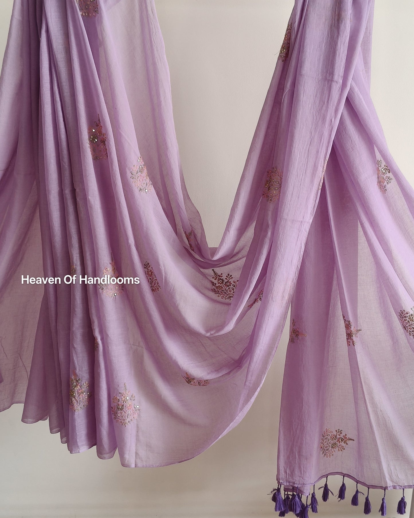 Festive Saree - Purple Rangoli