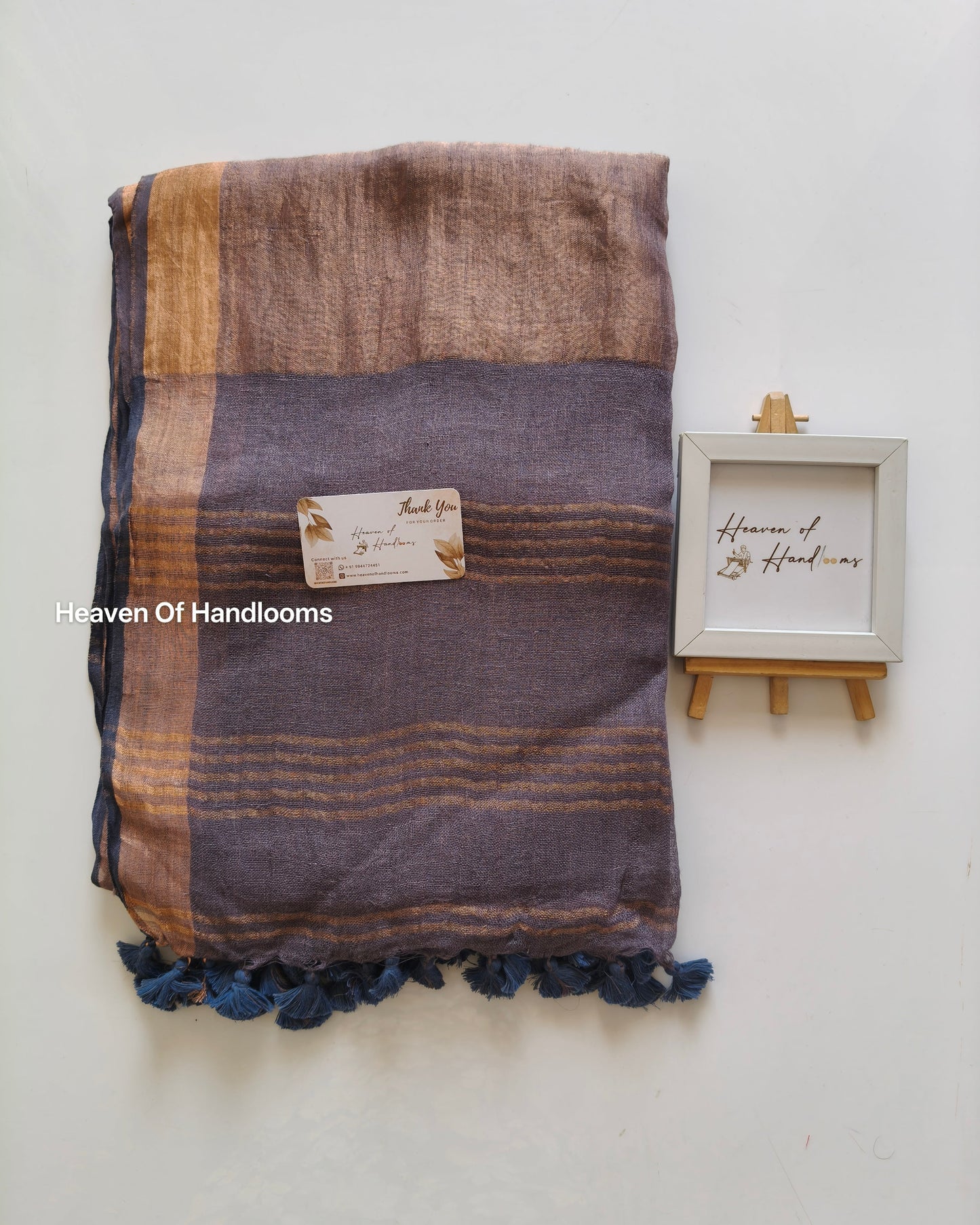 Linen by Linen - Dark Ash Zari