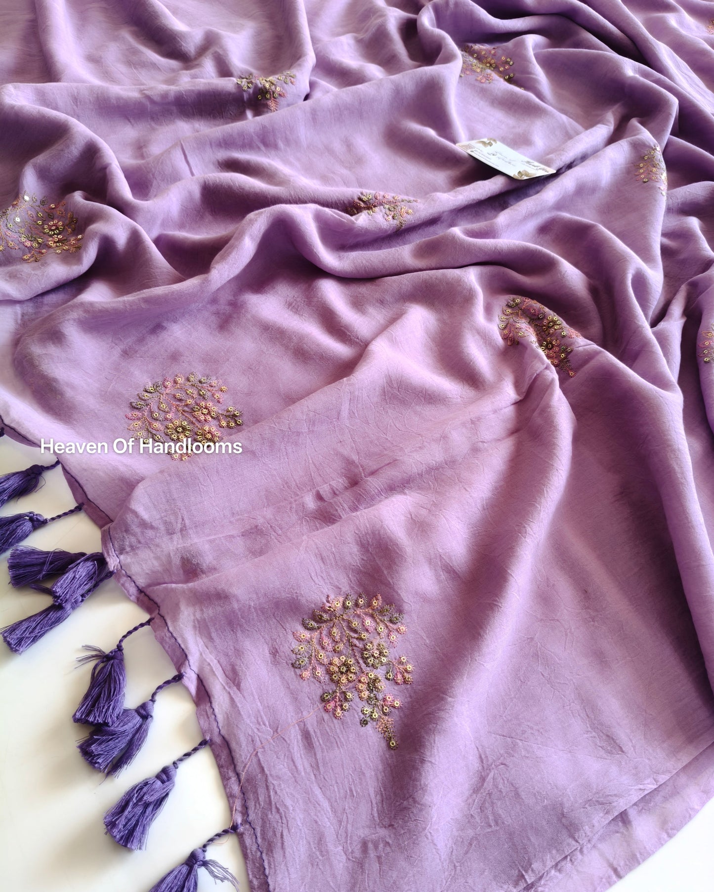 Festive Saree - Purple Rangoli