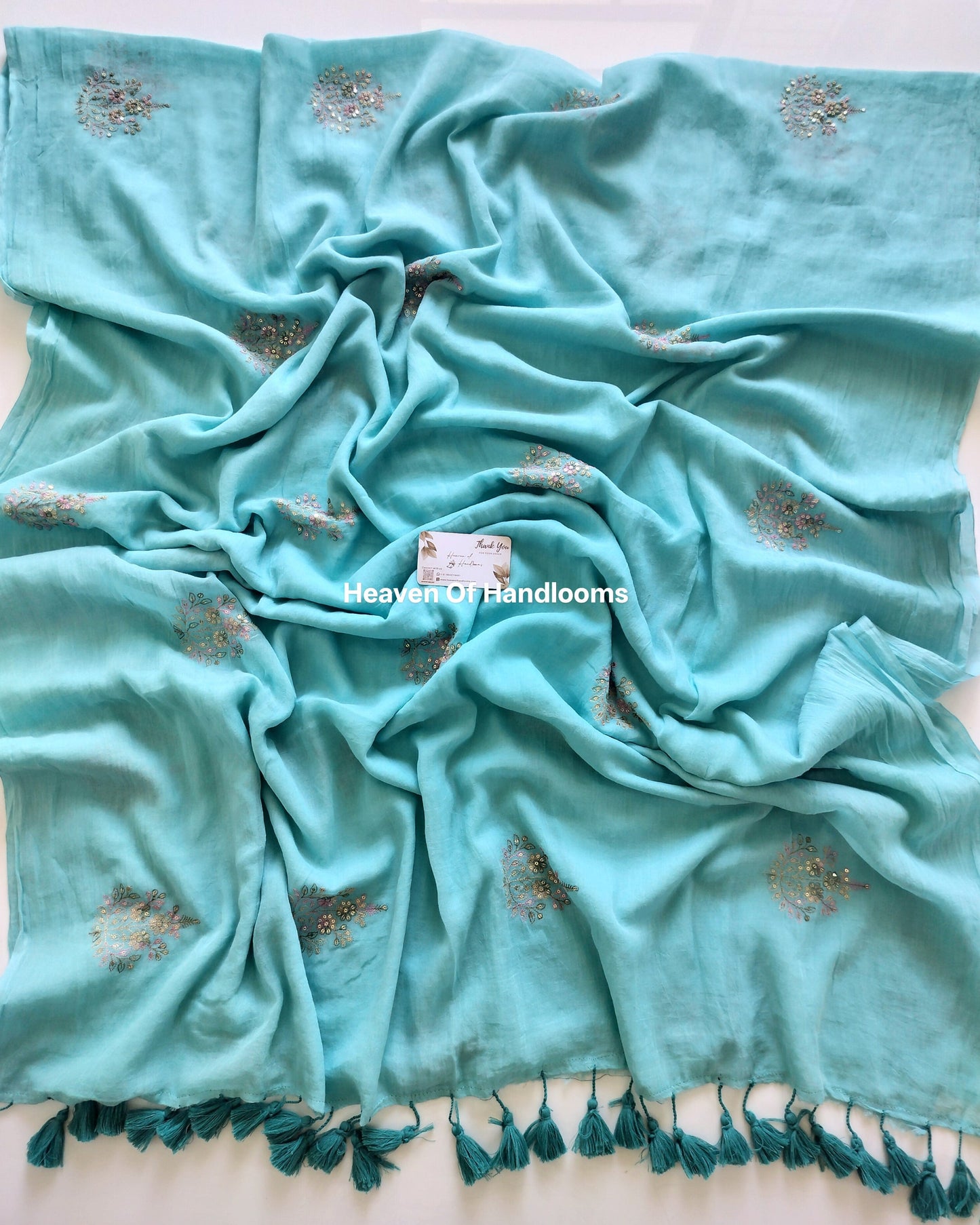 Festive Saree - Sky Rangoli