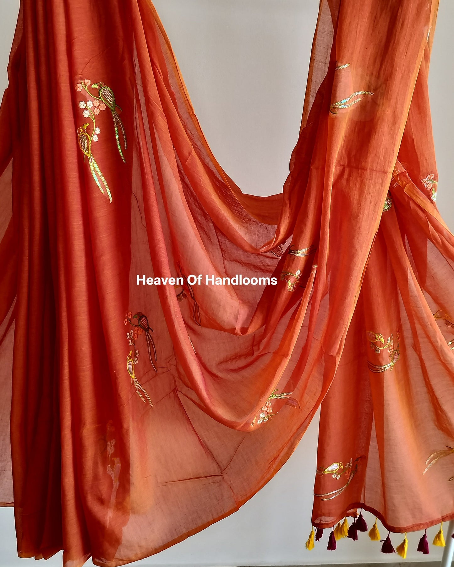 Festive Saree - Dual Candy  Parrots