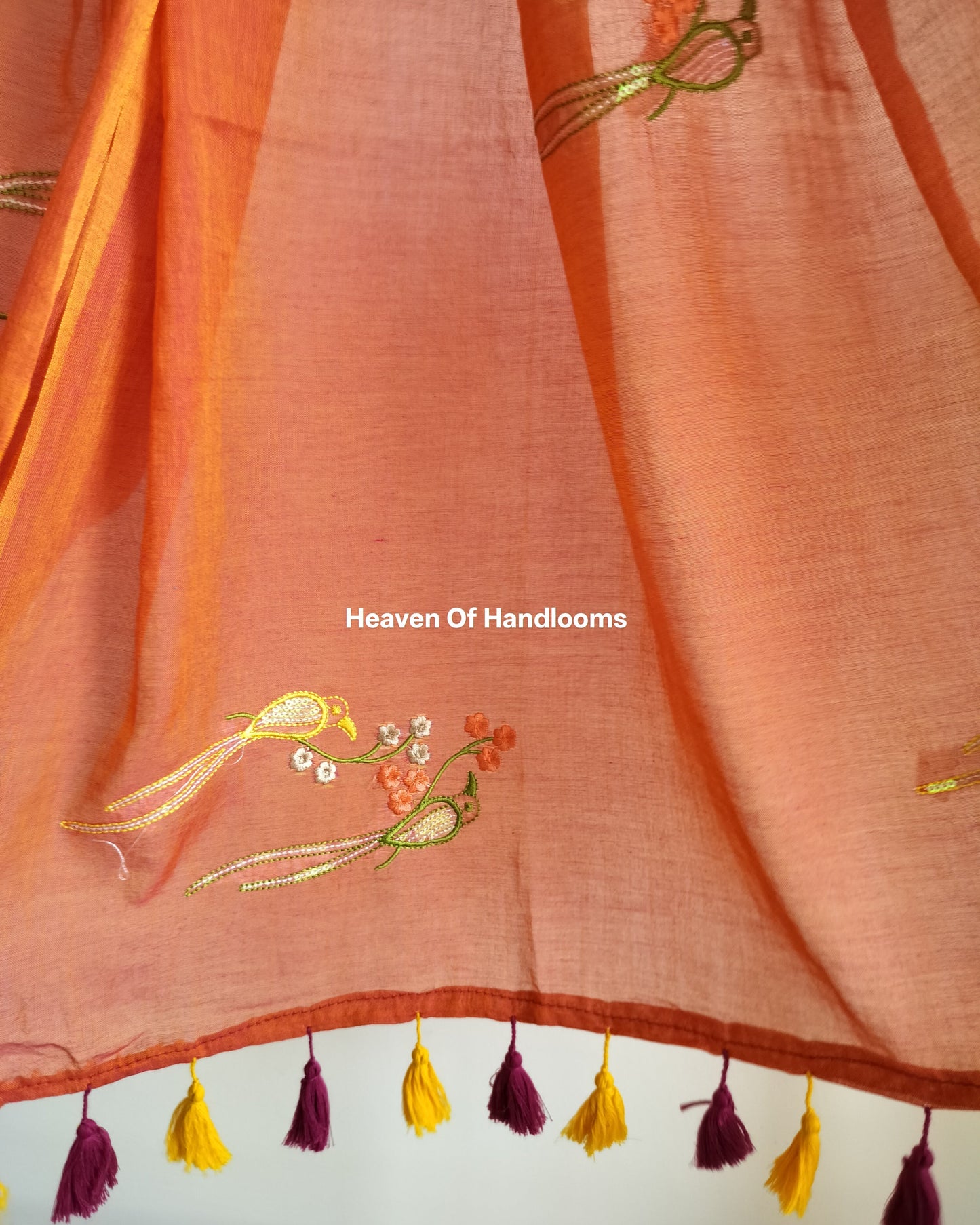 Festive Saree - Dual Candy  Parrots