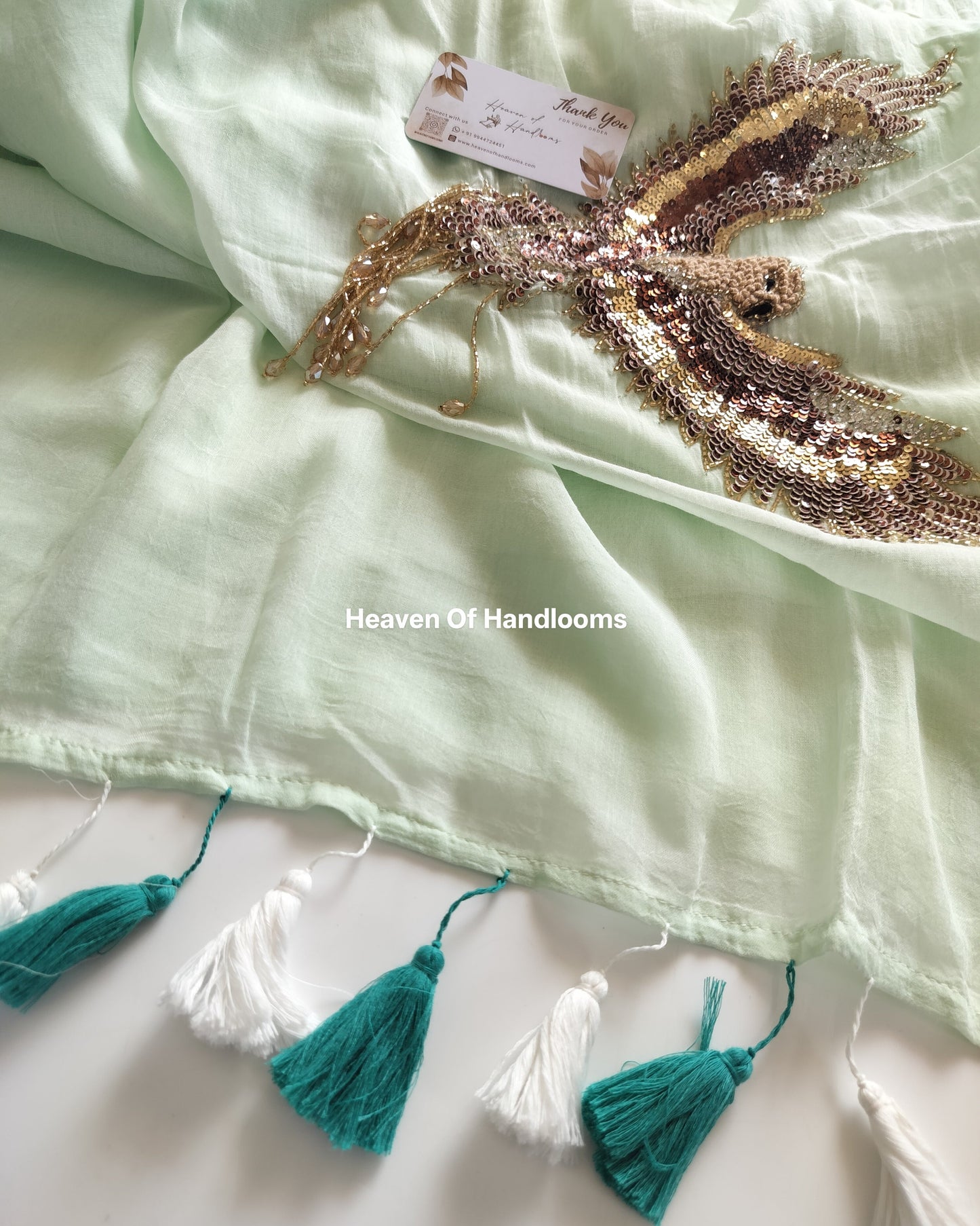 Premium Hand Stitch - Mint Eagle